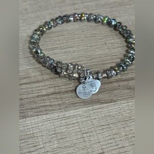 Alex and Ani Vintage 66 Silver Beaded Wrap Bracelet